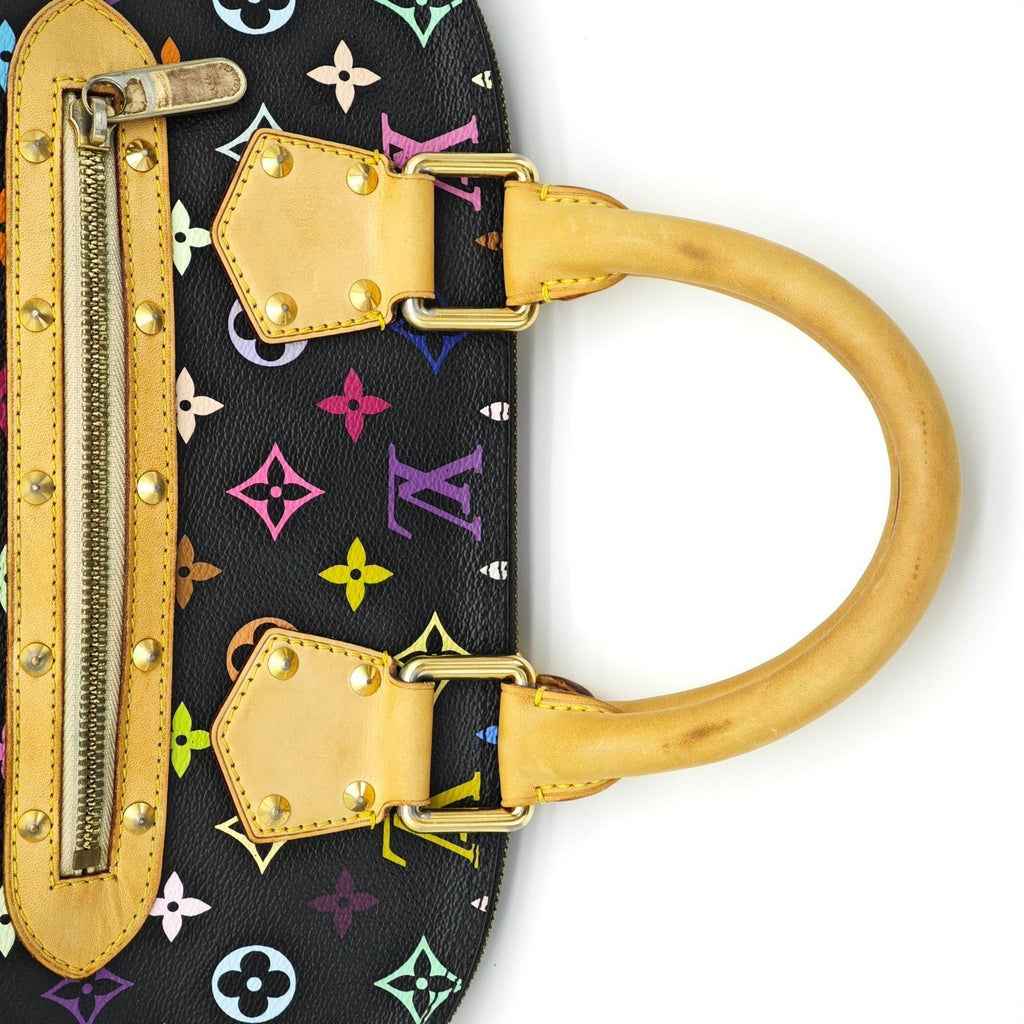 Louis Vuitton Monogram Multicolor Alma Handbag Noir M92646