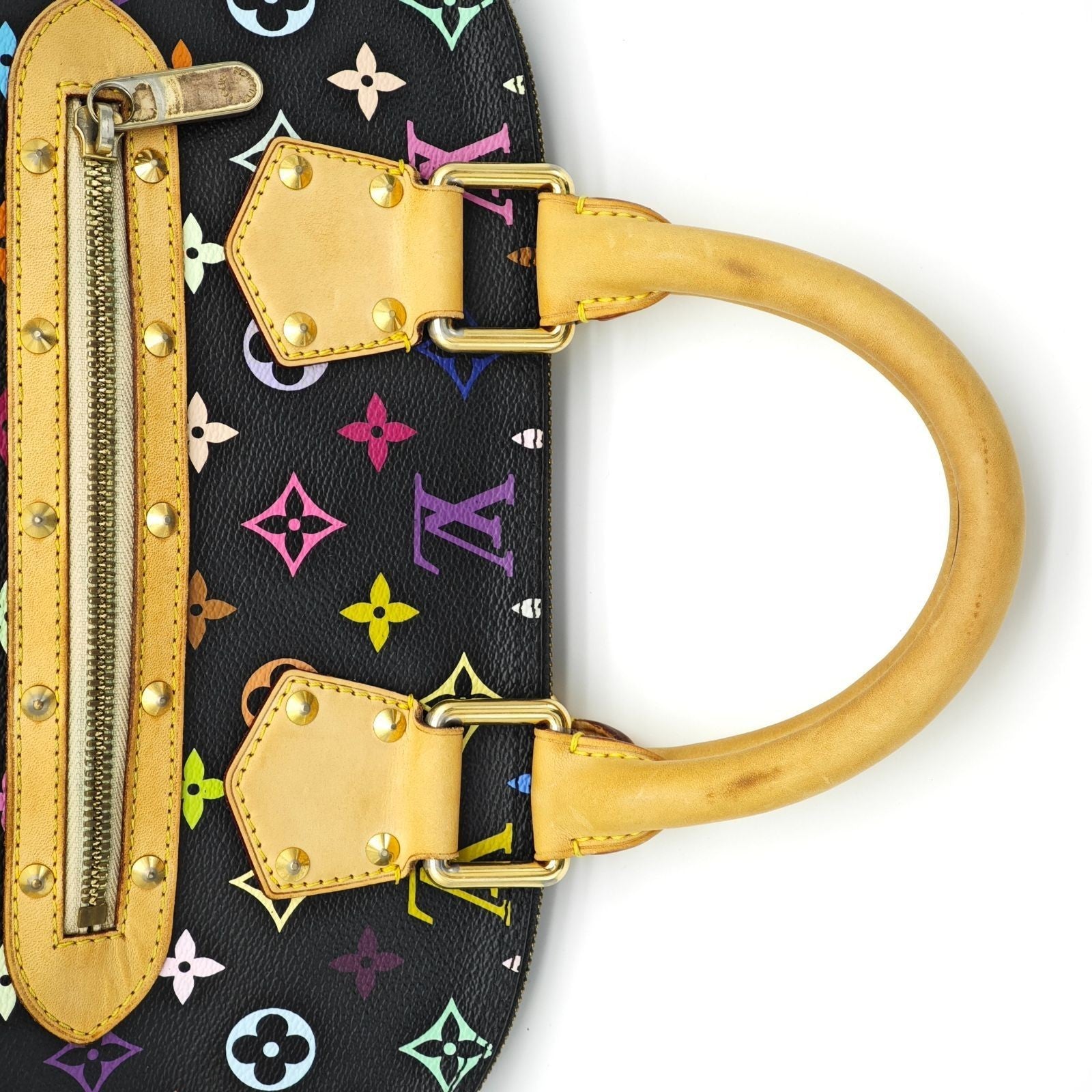 Louis Vuitton Monogram Multicolor Alma Handbag Noir M92646