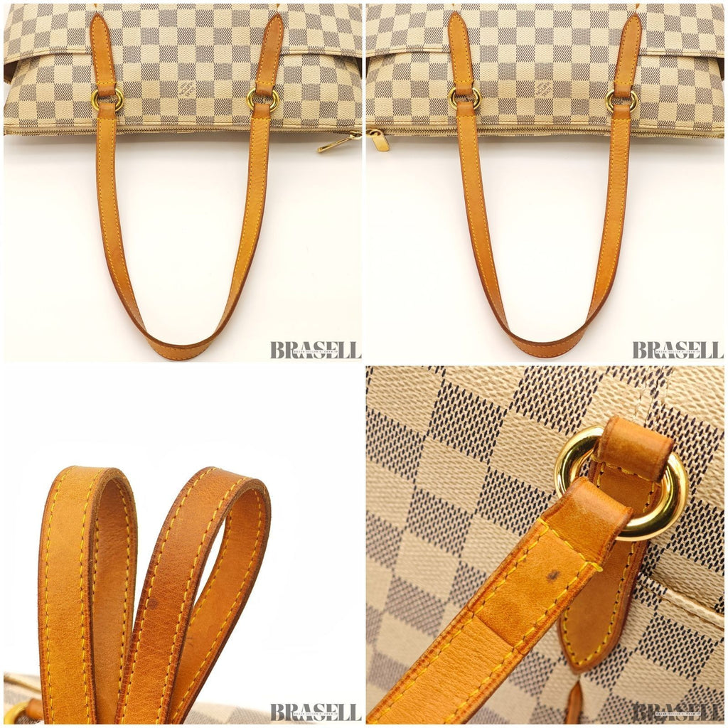 Louis Vuitton Totally MM Damier Azur N51262 Handbag Tote Bag Beige Large