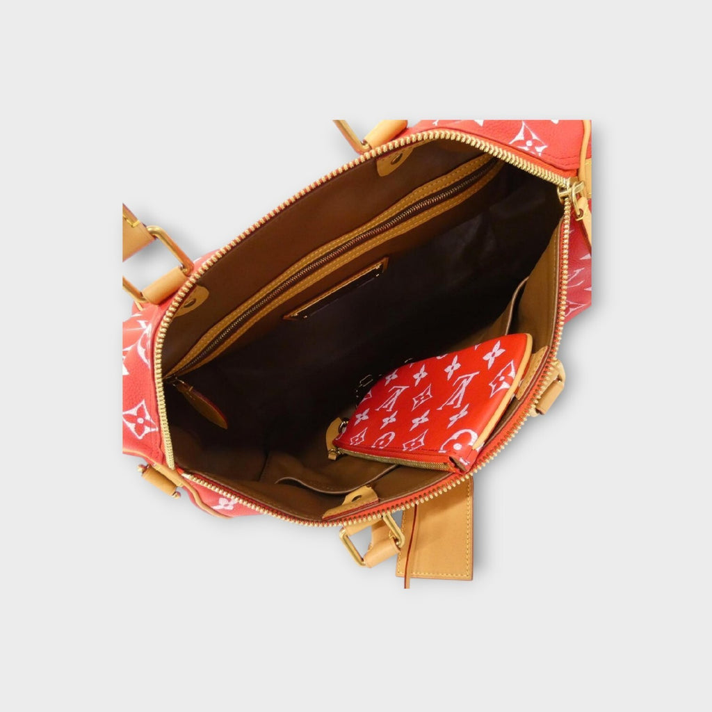 Louis Vuitton Monogram Speedy P9 Bandoulière M24420 Boston Bag Rouge【A】