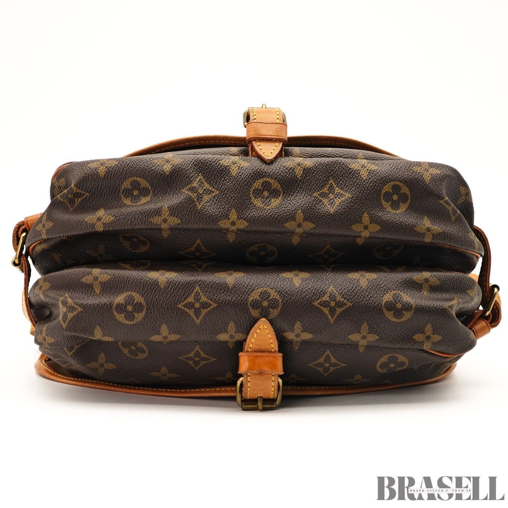 Louis Vuitton Saumur 30 M42256 Shoulder Bag Monogram Canvas Leather Brown