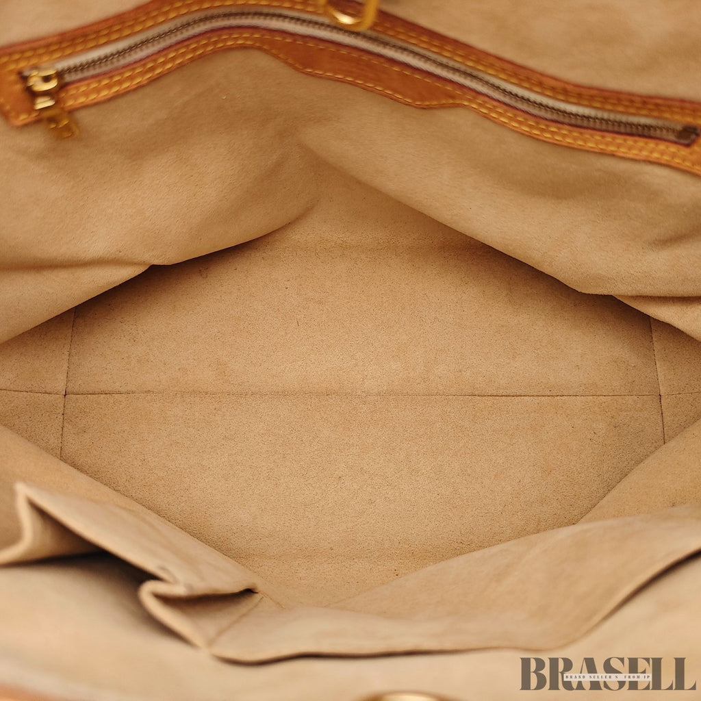 Louis Vuitton Damier Azur Hampstead MM N51206 Tote Bag Large White Brown