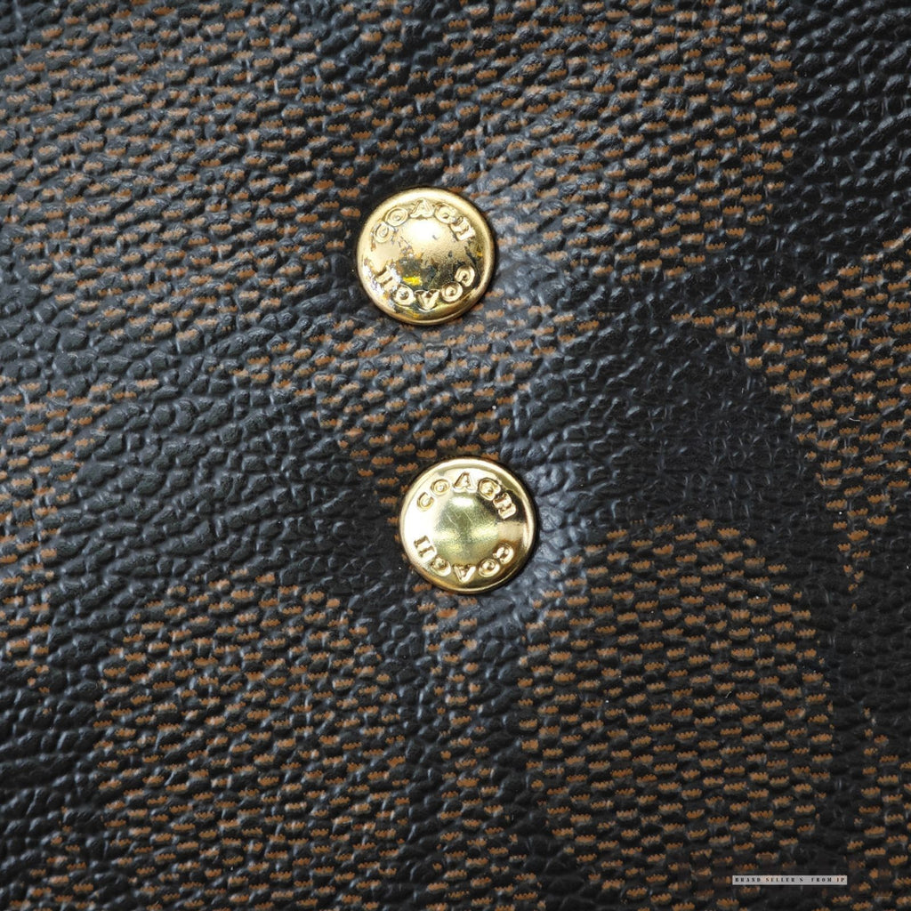 COACH Willow Tote CR677 Bag Blue Handbag for Women's