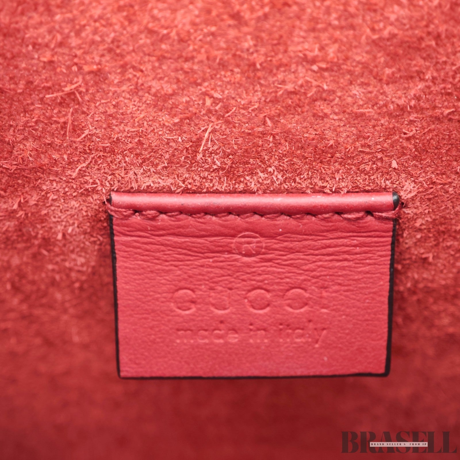 GUCCI Dionysus Mini Chain 421970 GG Supreme Suede Beige/Red