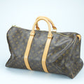 LOUIS VUITTON Keepall 45 M41428 Boston Bag Travel Bag Brown Large Capacity