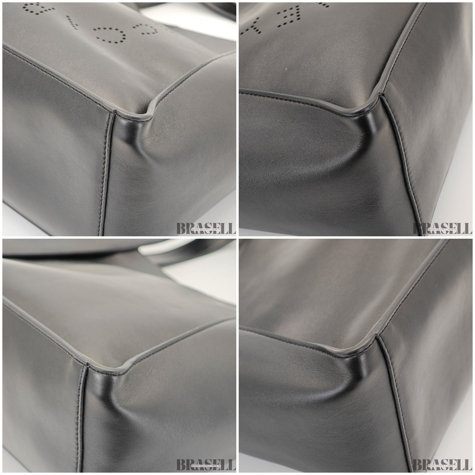 Stella McCartney Leather 2-Way Tote Bag 513860W9923 Shoulder Bag with Pouch