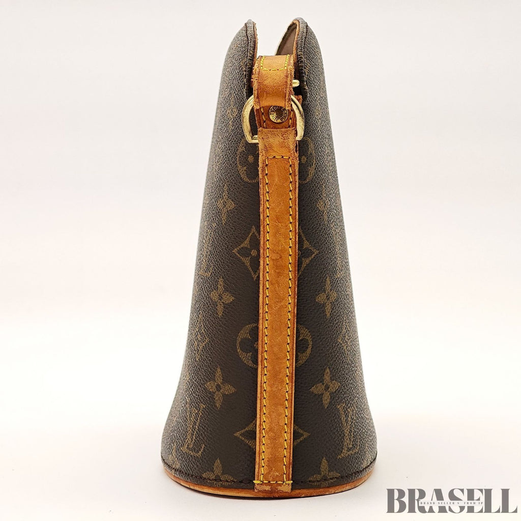 Louis Vuitton Monogram Drouot M51290 Shoulder Bag Crossbody Leather Brown Women