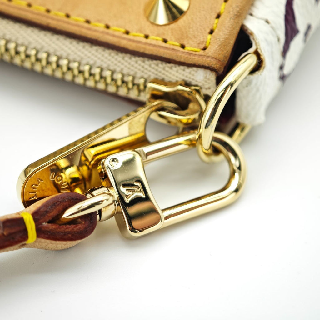 LOUIS VUITTON Multicolore M92649 Compact Small Handbag White