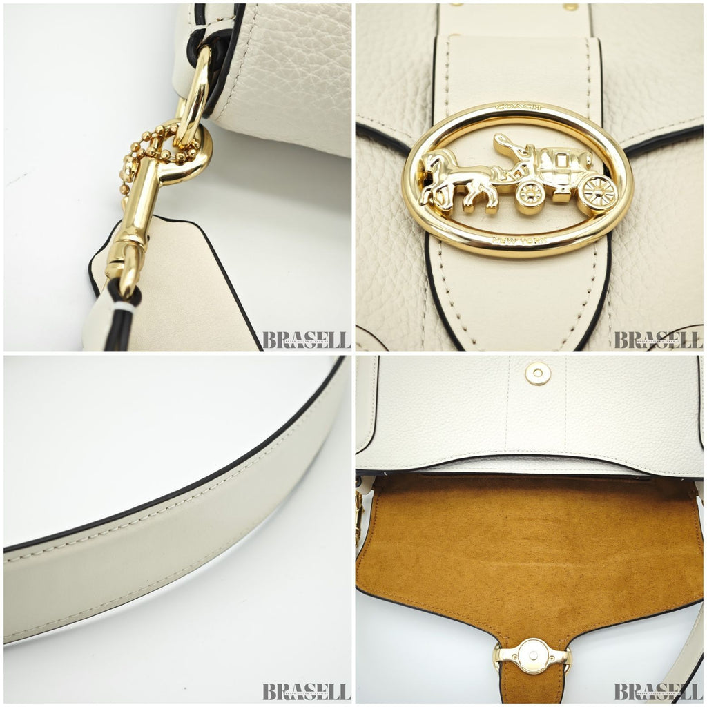 COACH Sulky F05497 Handbag Flap Compact Chalk Ivory Women’s