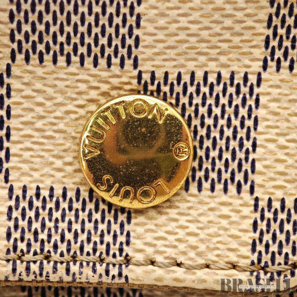 Louis Vuitton Damier Azur Naviglio N51189 Messenger Bag Shoulder Bag Off White