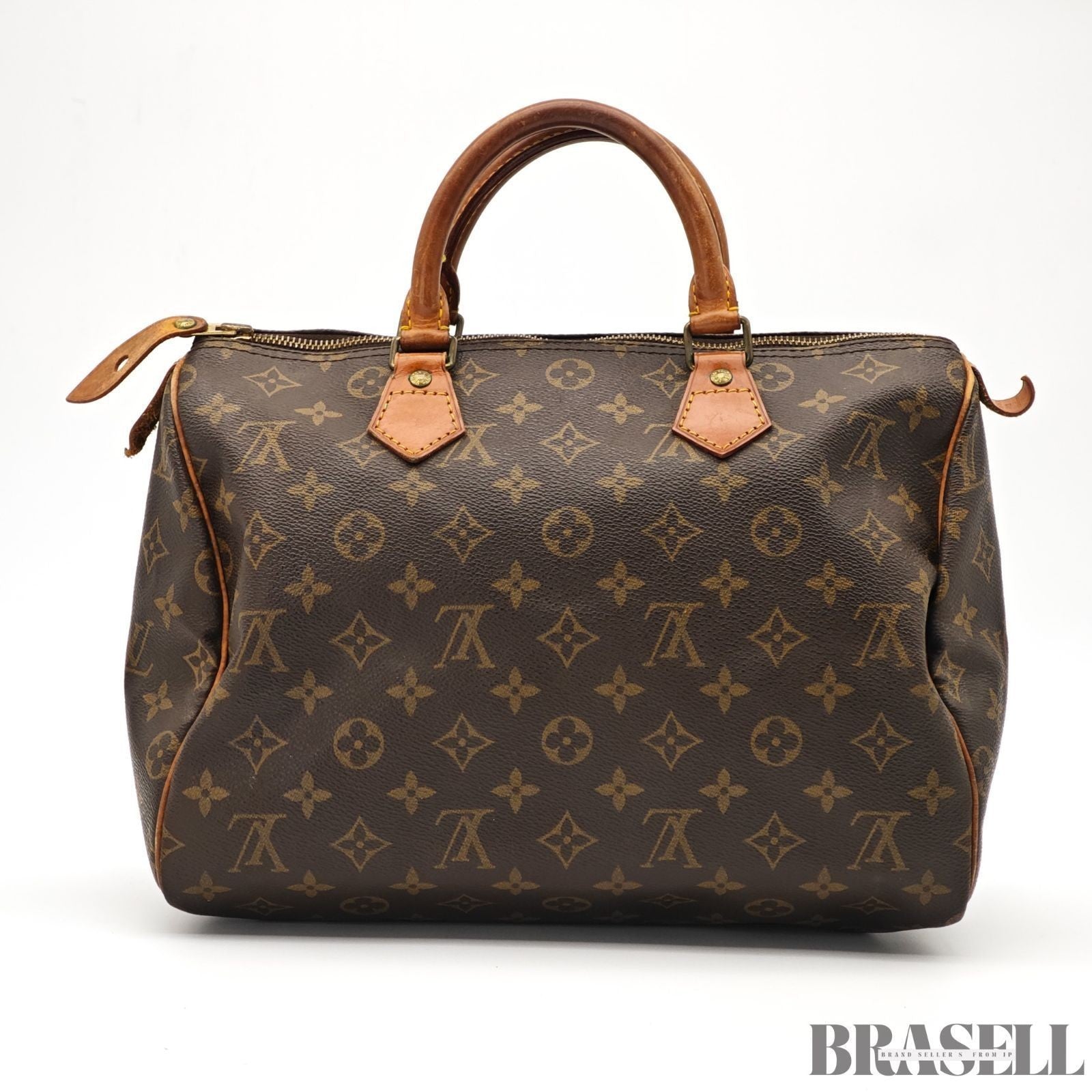 LOUIS VUITTON Monogram Speedy 30 M41526 Handbag Mini Boston Bag Brown Women