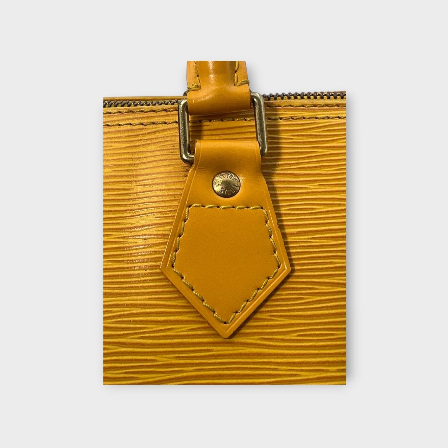 Louis Vuitton Speedy 25 M43019 Epi Leather Handbag Tote Bag Yellow 【B】