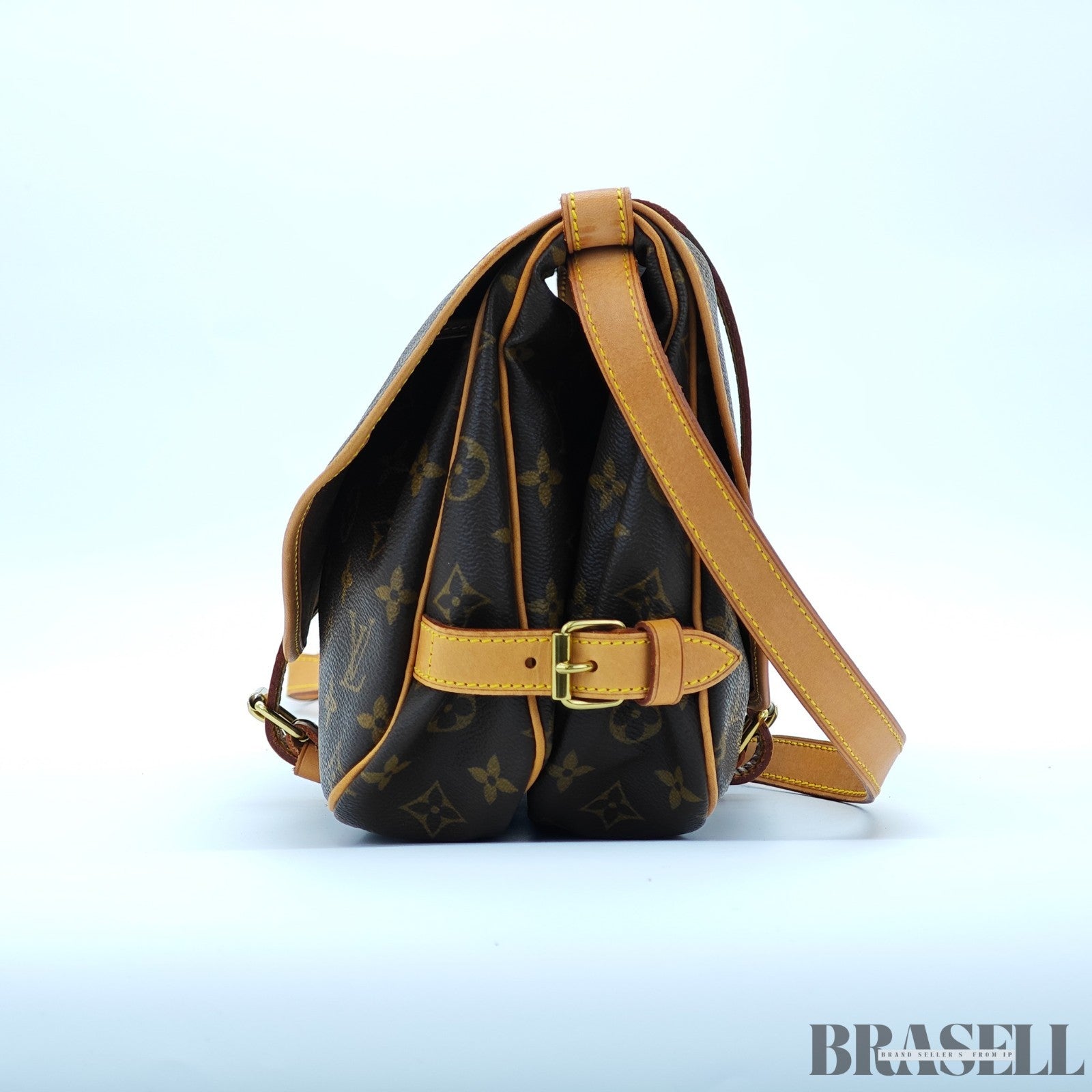 LOUIS VUITTON Saumur 30 Shoulder Bag M42256 Monogram Canvas Brown