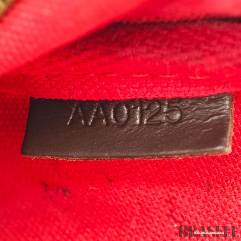 Louis Vuitton Damier Eva Hand Bag Damier Ebene N55213 Brown Compact