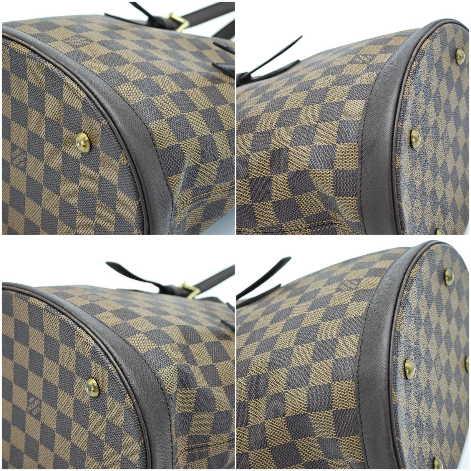 LOUIS VUITTON Damier Male Bucket Bag N42240 Tote Bag Bucket Bag Brown Women's