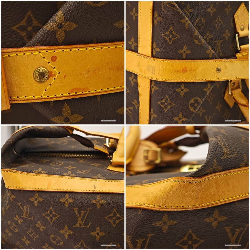 LOUIS VUITTON Monogram Canvas Leather Cruiser 45 Boston Bag M41137 Auth