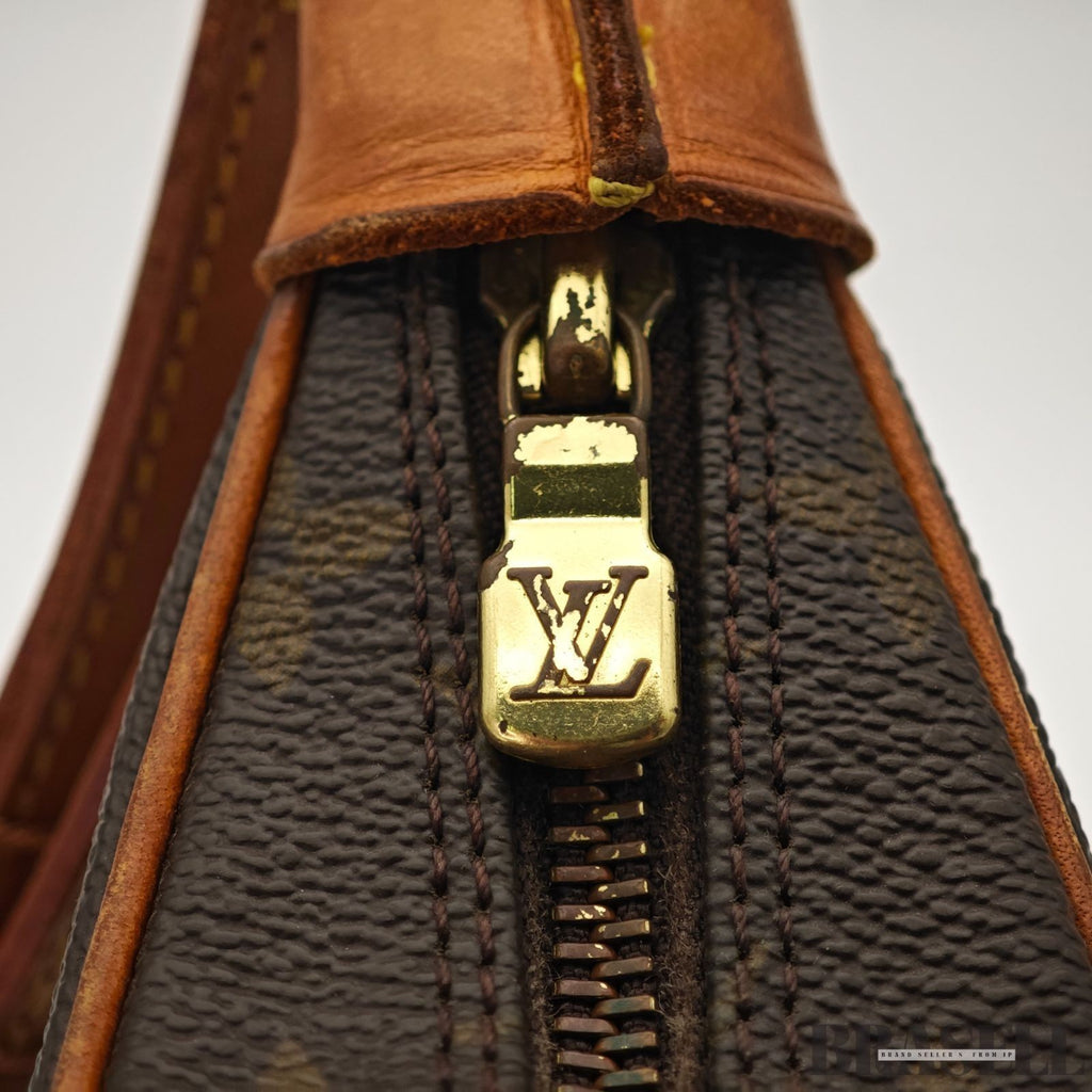 LOUIS VUITTON Boulogne 30 Shoulder Bag Monogram Leather Brown M51265 Women
