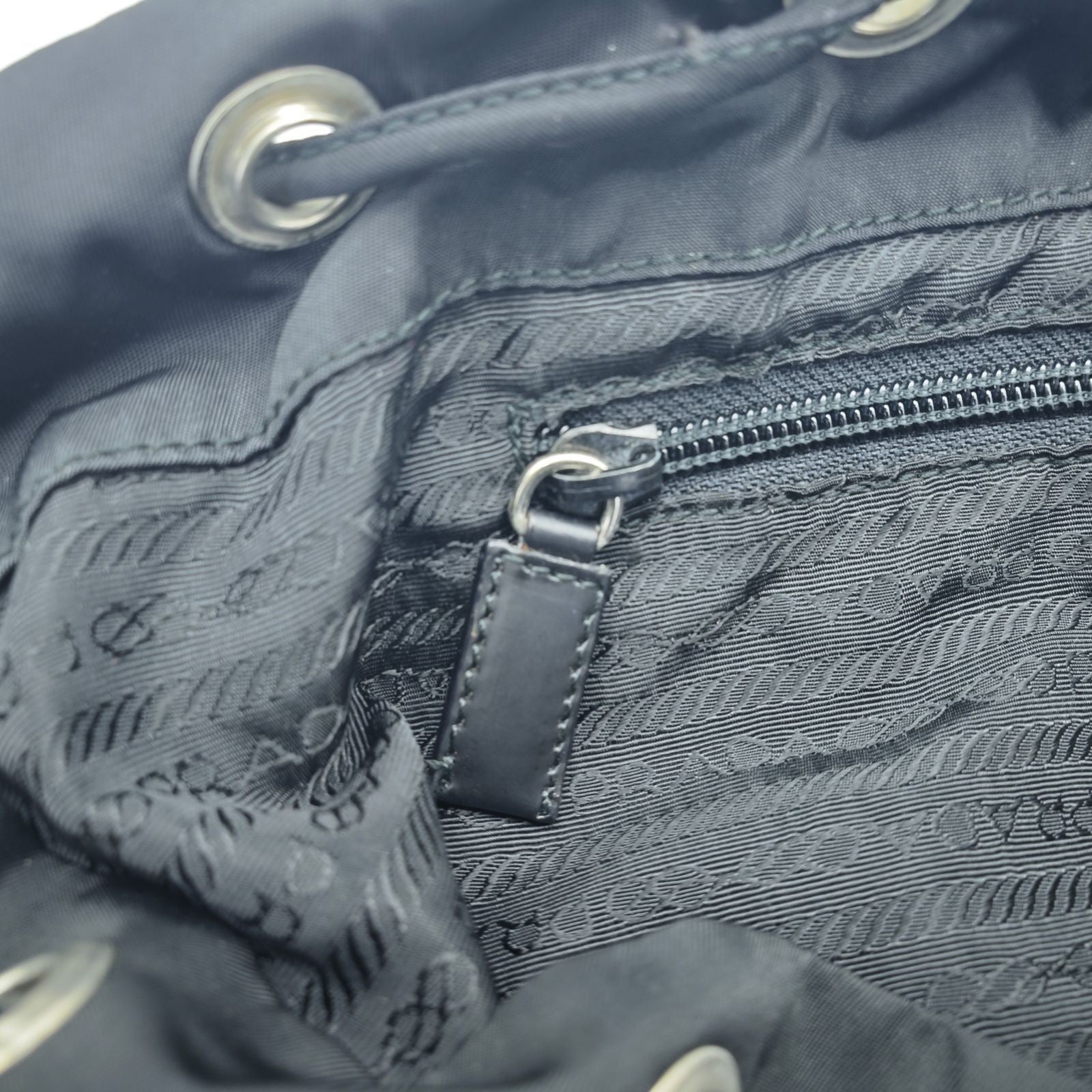 PRADA Tessuto Nylon Backpack M212500 Black with Guarantee Card