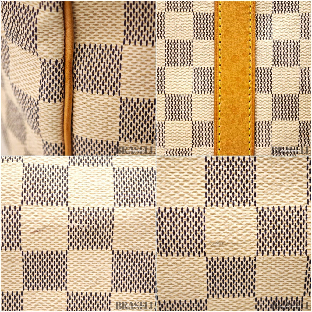 LOUIS VUITTON Keepall Bandouliere 55  Damier Azur N41429 Boston Bag