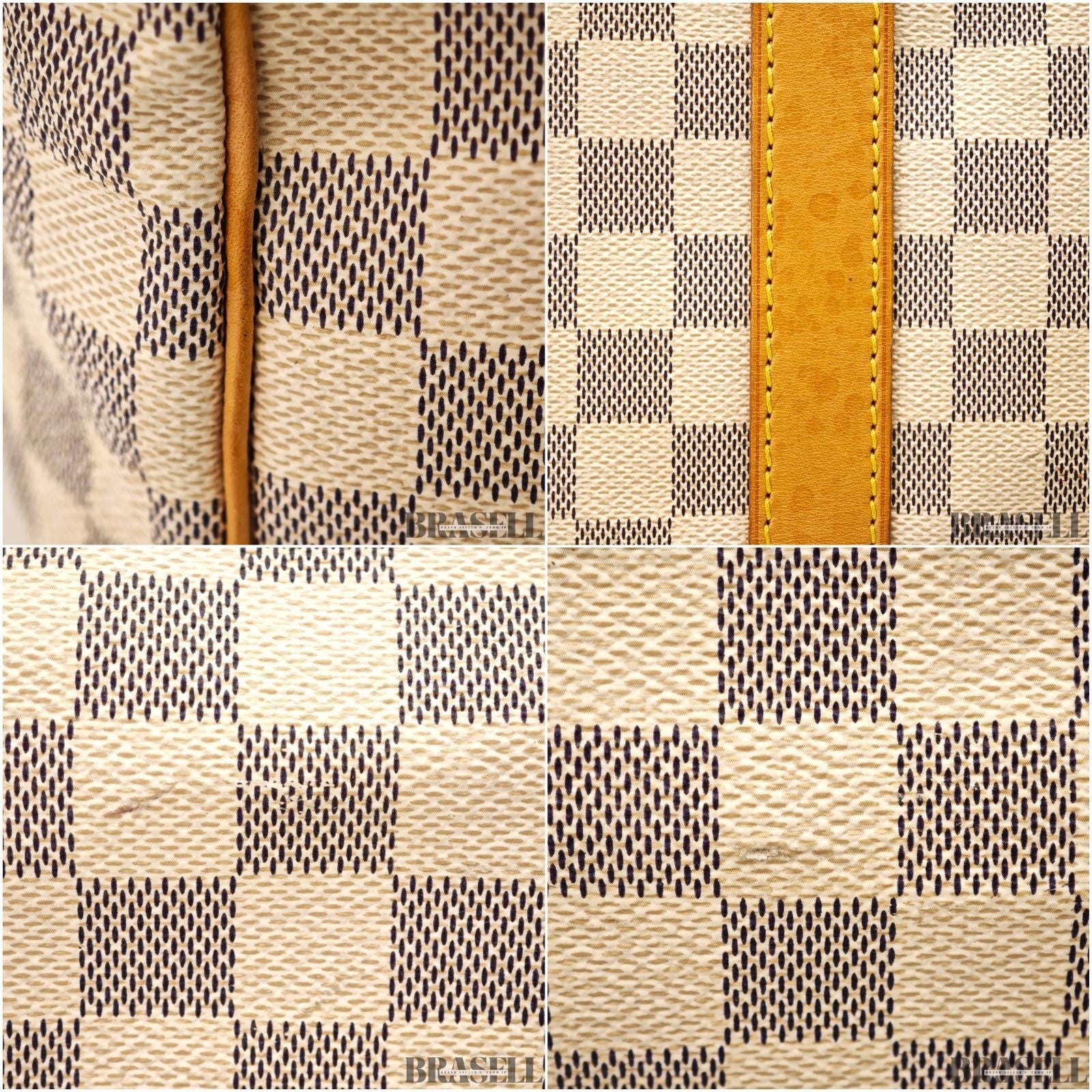 LOUIS VUITTON Keepall Bandouliere 55  Damier Azur N41429 Boston Bag