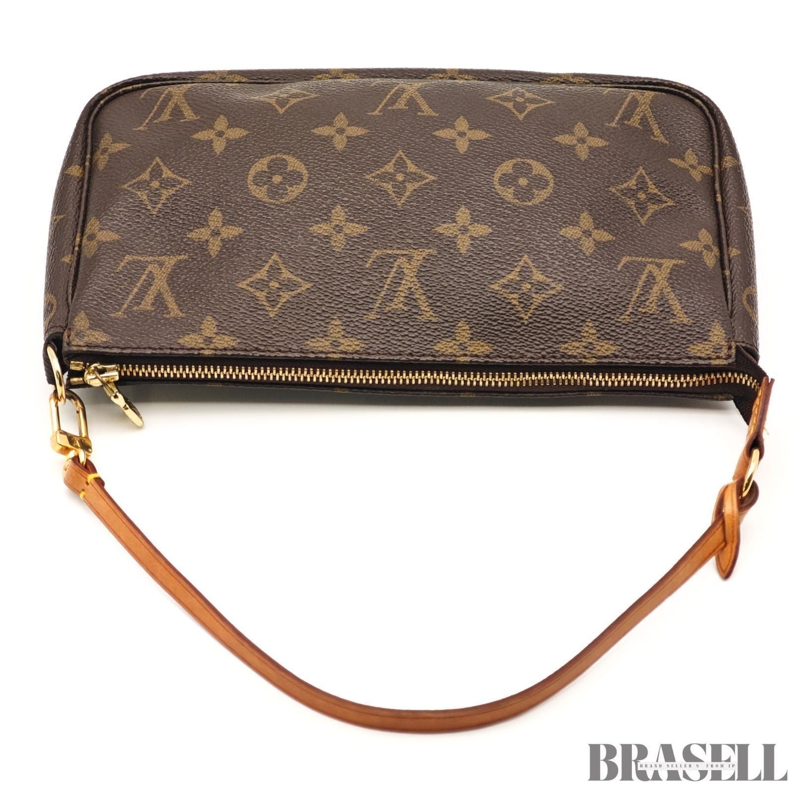 Louis Vuitton Accessoire M51980 Bag Handbag Compact Monogram Leather Brown