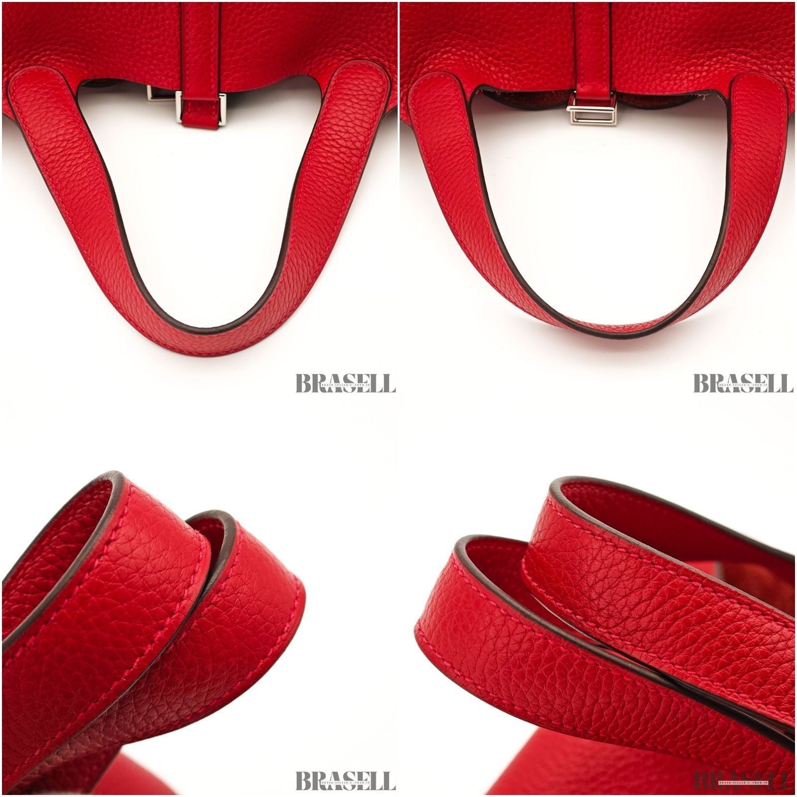 Hermes Picotin Lock PM Rouge De Coeur Bucket Bag With Box Dust Bag Padlock Key