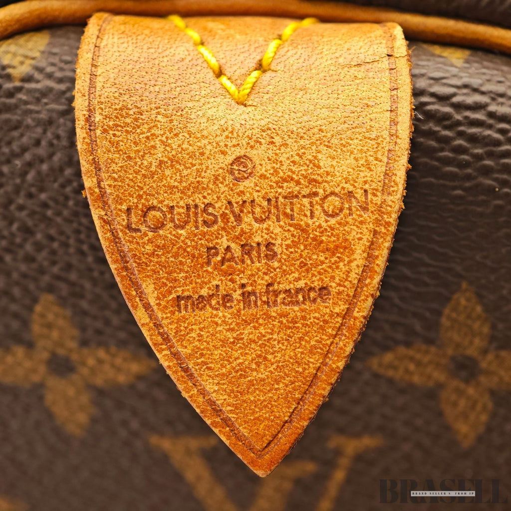 Louis Vuitton Keepall 50 Monogram M41426 Boston Bag Brown With Padlock Key