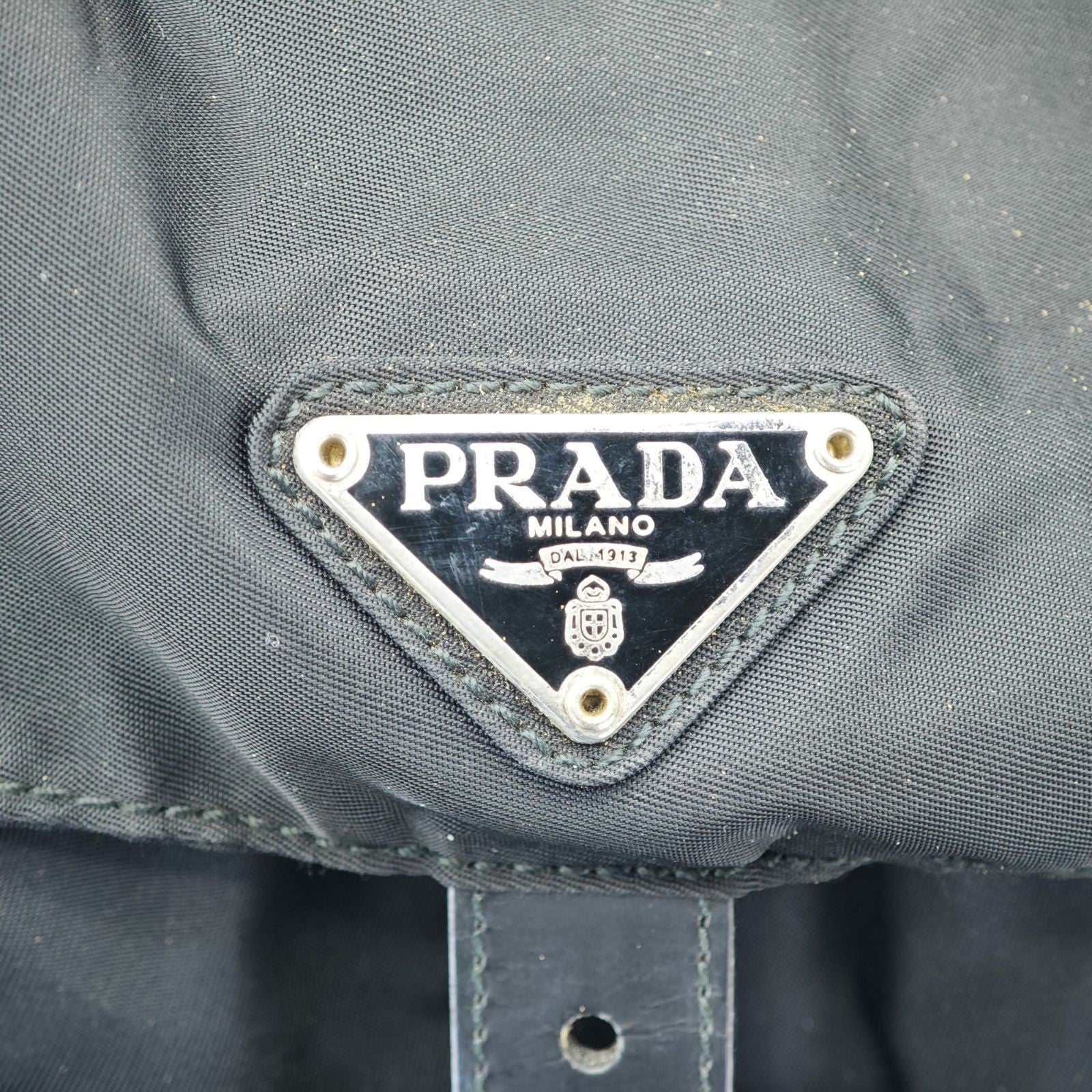 PRADA Tessuto Nylon Backpack M212500 Black with Guarantee Card