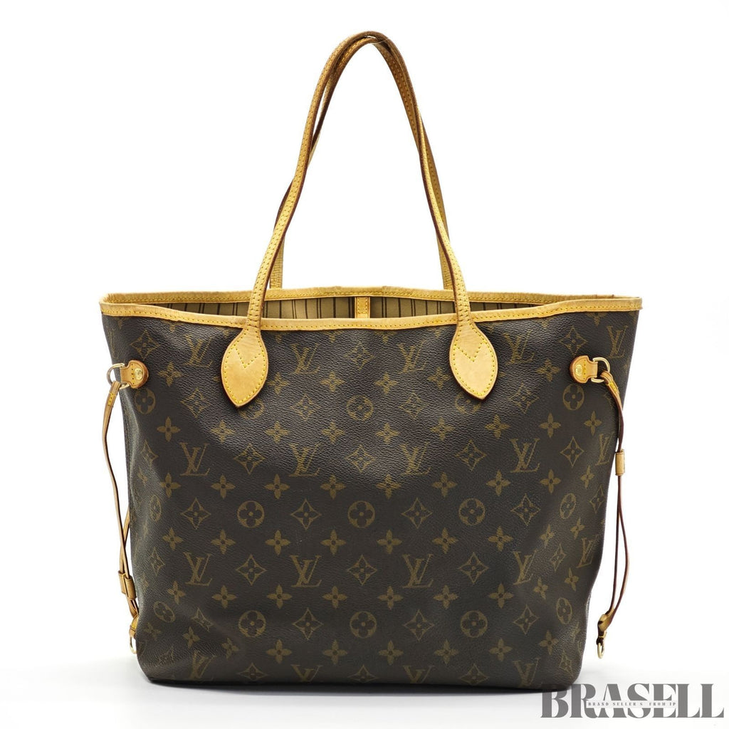 LOUIS VUITTON Neverfull MM M40156 Monogram Large Tote Shoulder Bag Brown