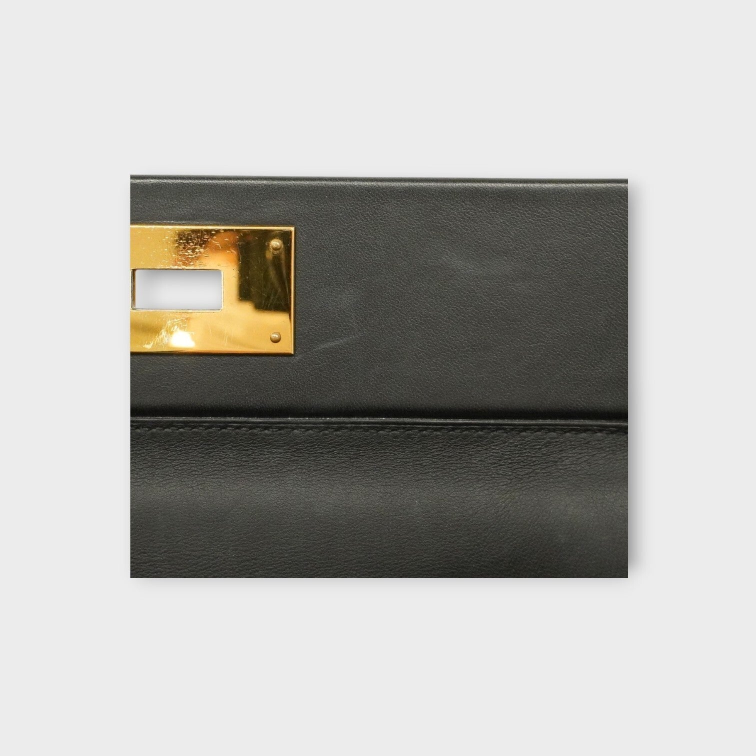 Hermès Handbag Vingt Quatre 29 Togo Black Gold Hardware Y Stamp 【A】