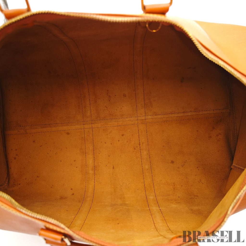 LOUIS VUITTON Epi Keepall 55 M42958 Zipangu Gold Boston Travel Bag Women’s