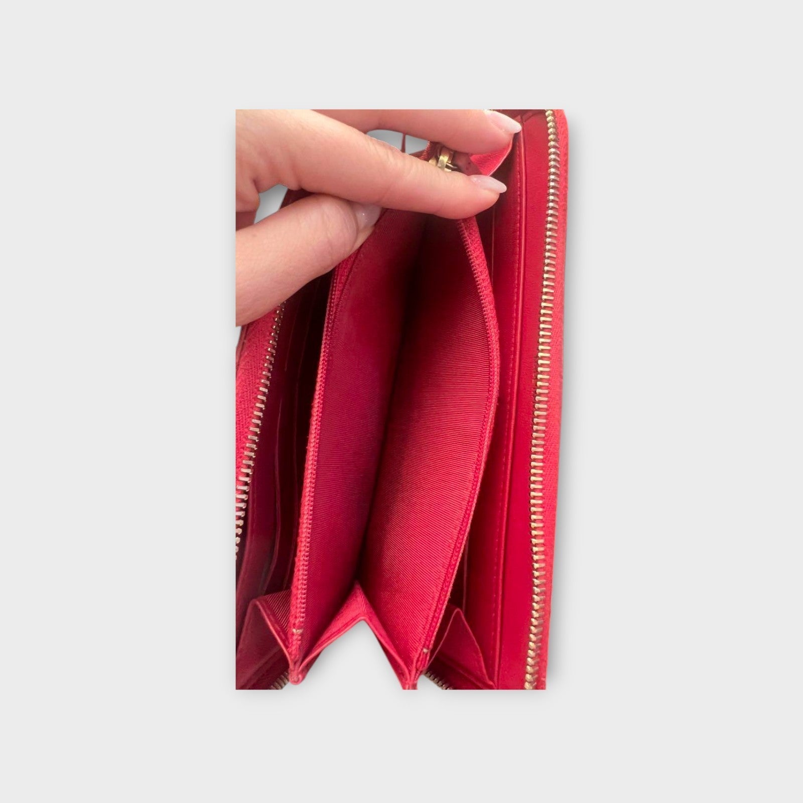 Chanel Matelassé L-Gusset Zip Around Wallet