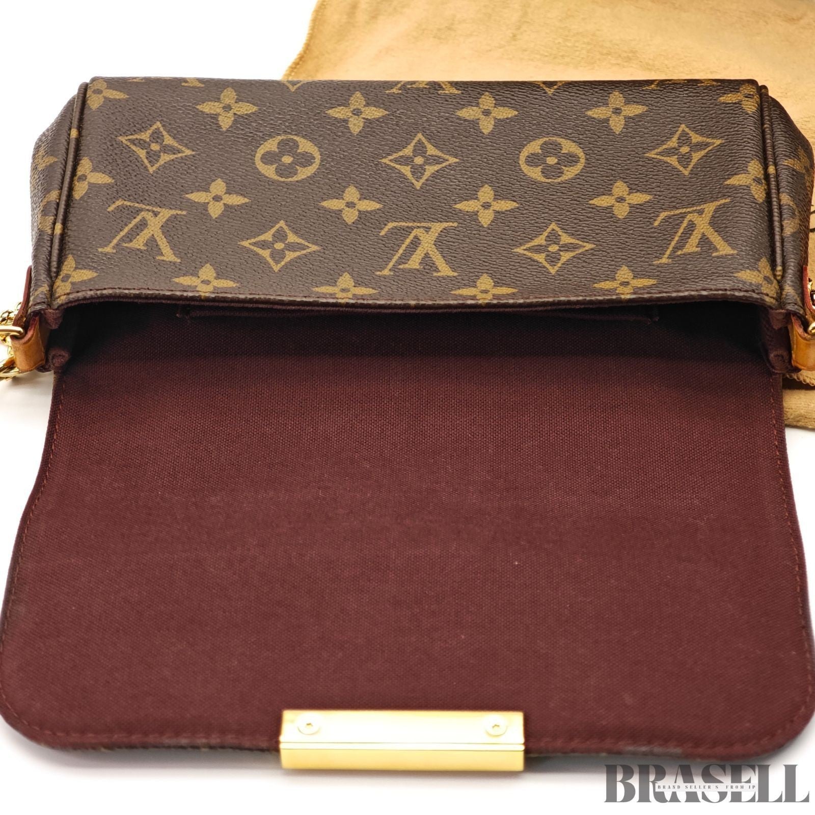 LOUIS VUITTON Monogram Favorit MM Shoulder Bag 2way M40718 Auth FL3175