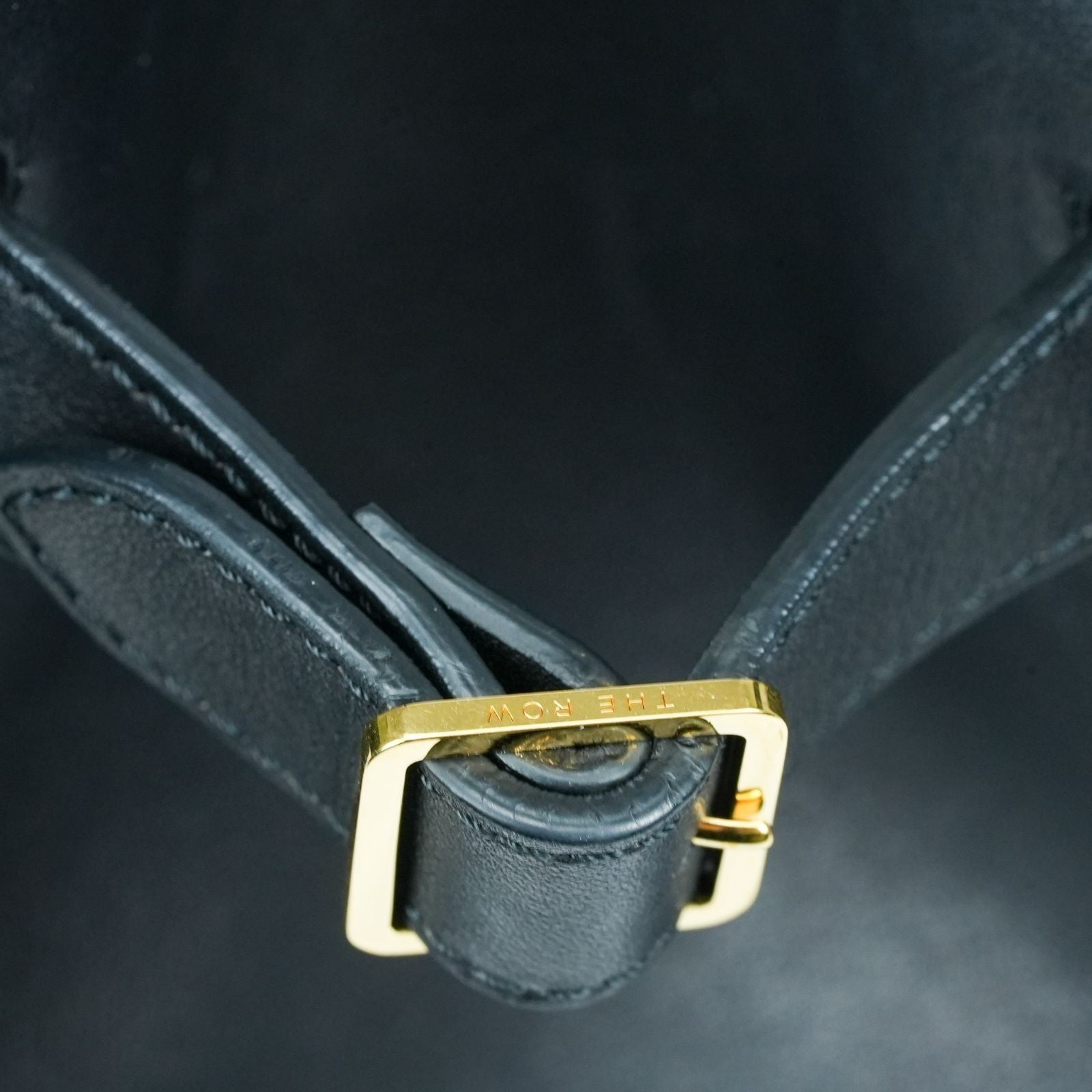 THE ROW Margaux 10 Saddle Leather 2-Way Handbag Shoulder Bag