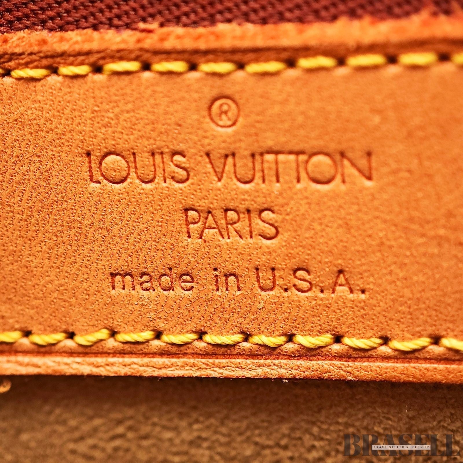 Louis Vuitton Luco M51155 Tote Bag Monogram Canvas Leather Brown Women’s