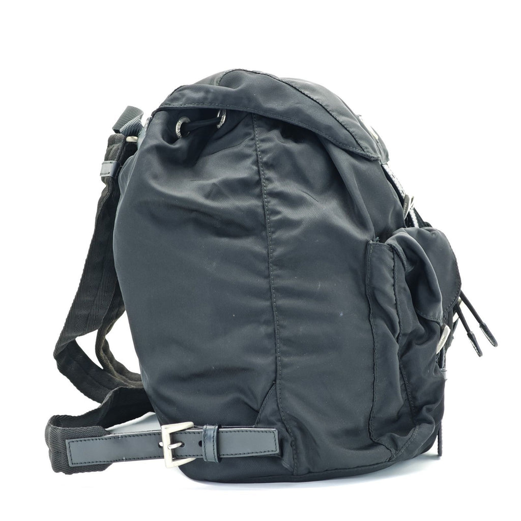 PRADA Tessuto Nylon Backpack M212500 Black with Guarantee Card