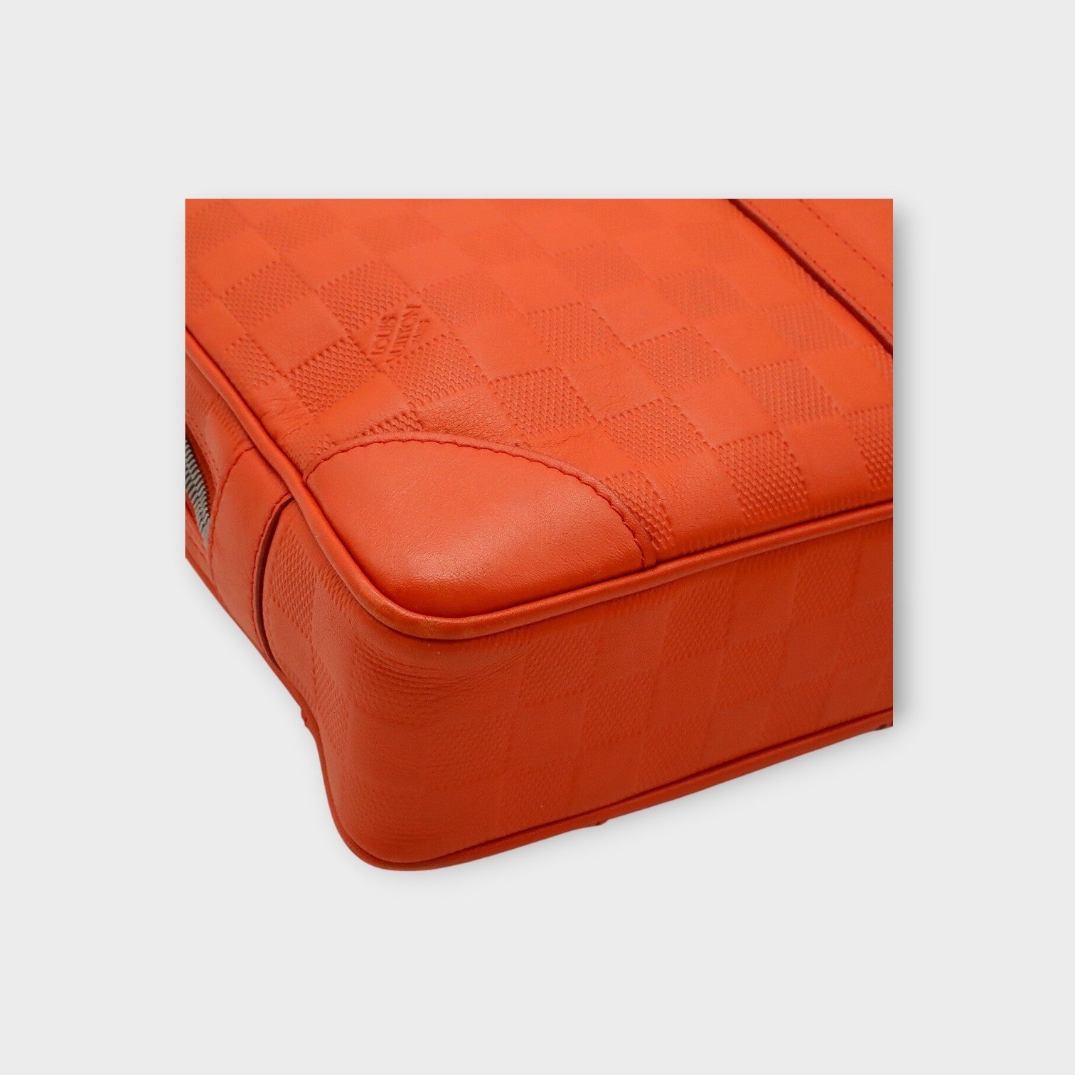 Louis Vuitton Damier Infini PDV Porte-Documents Voyage Briefcase Orange 【A】