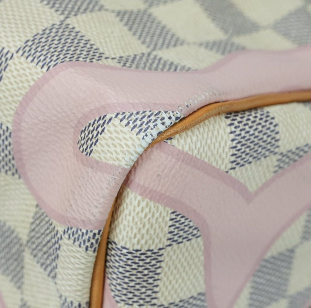 LOUIS VUITTON Damier Azur Speedy Bandouliere 30 N41052 Tahiti Collection Summer