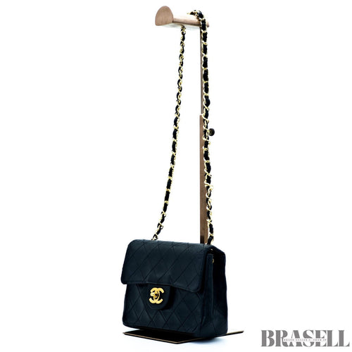 Borsa a tracolla Chanel Mini Matelassé in pelle di agnello con catena...