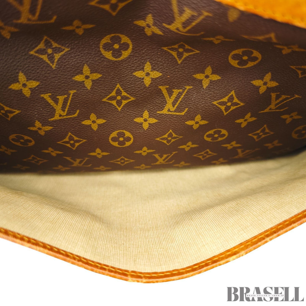 Louis Vuitton Monogram Alizé 24H M41399 Handbag Large Capacity Boston Bag Brown