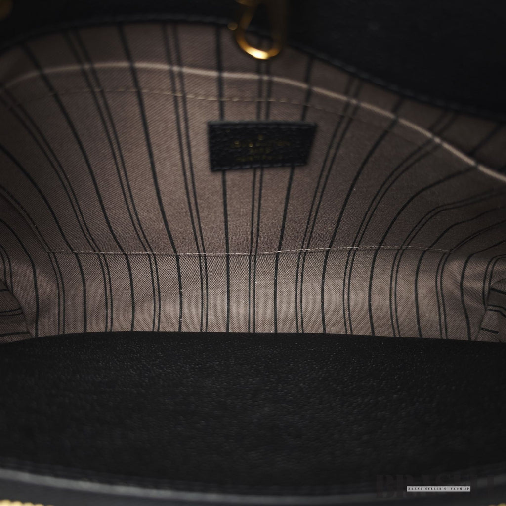 Louis Vuitton Montaigne BB M41048 Monogram Empreinte Black Handbag Bag Women