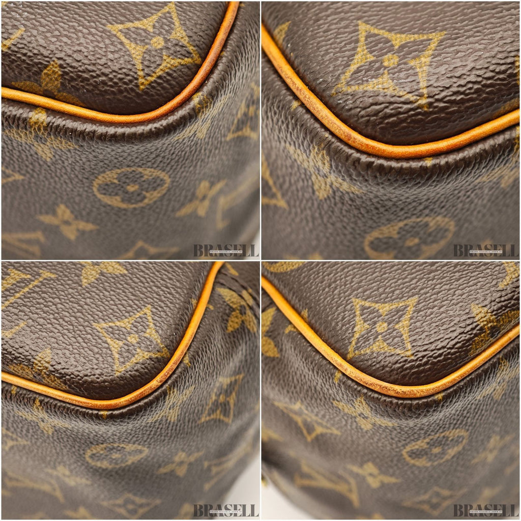 Louis Vuitton M47270 Monogram Deauville Handbag M47270 PVC Coated Canvas Brown