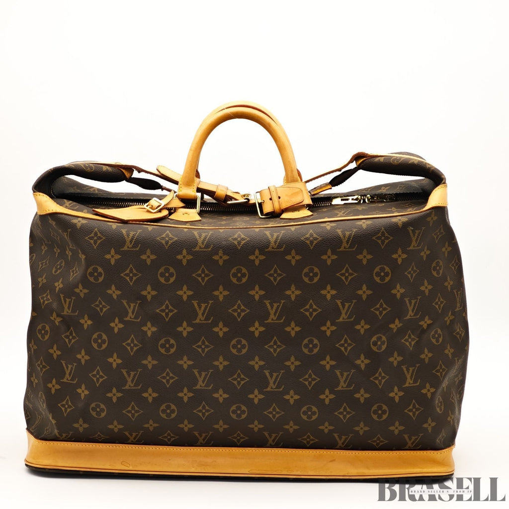 LOUIS VUITTON Monogram Canvas Leather Cruiser 45 Boston Bag M41137 Auth