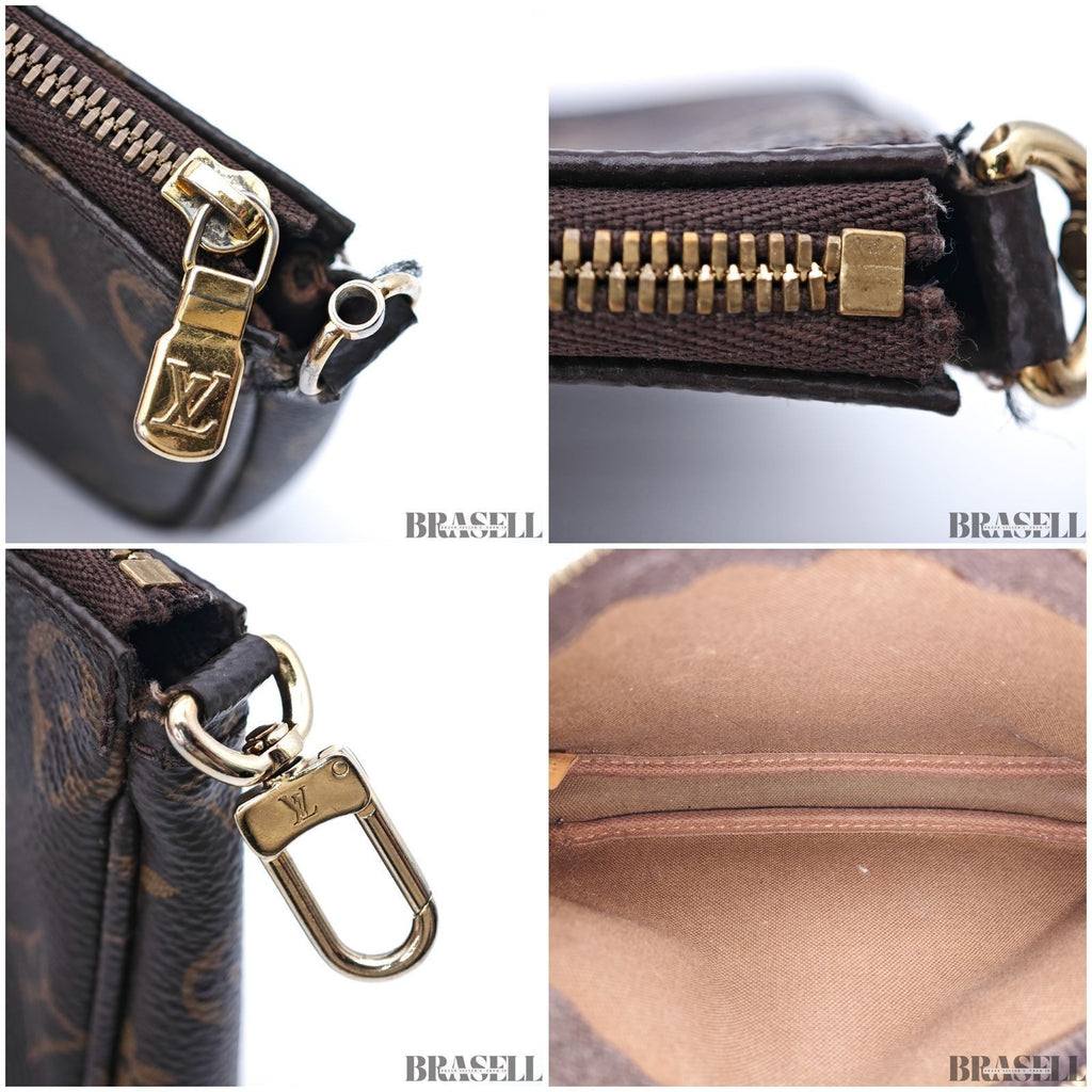 Louis Vuitton Multi Pochette Accessoires M44813 Shoulder Bag Brown w/Coin Case