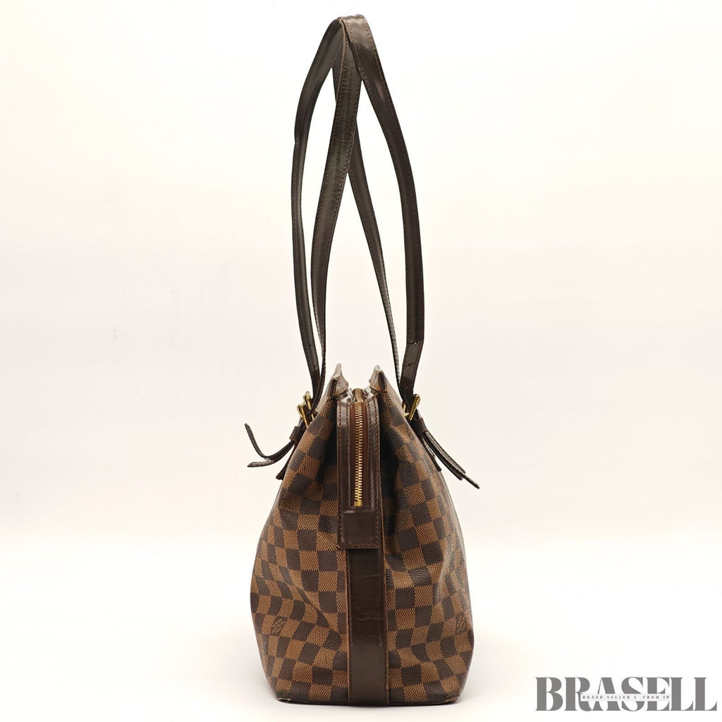 Louis Vuitton Chelsea N51119 Handbag Tote Bag Horizontal Large Capacity Brown