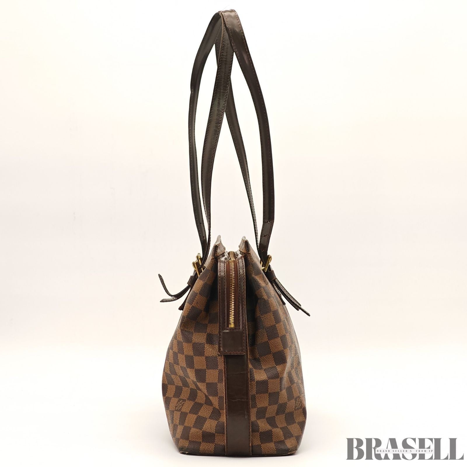 Louis Vuitton Chelsea N51119 Handbag Tote Bag Horizontal Large Capacity Brown