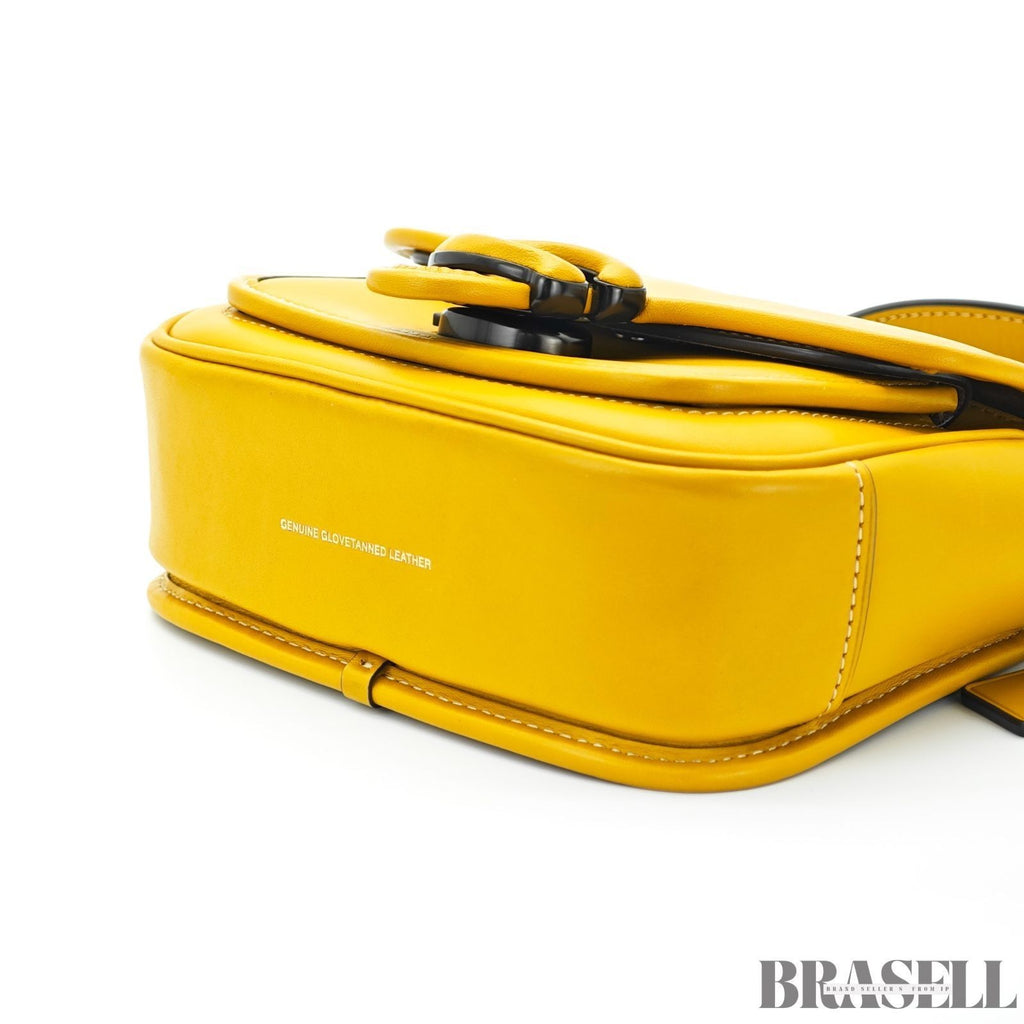 COACH Tabby Messenger Bag Shoulder Bag Flap Compact Yellow Women's