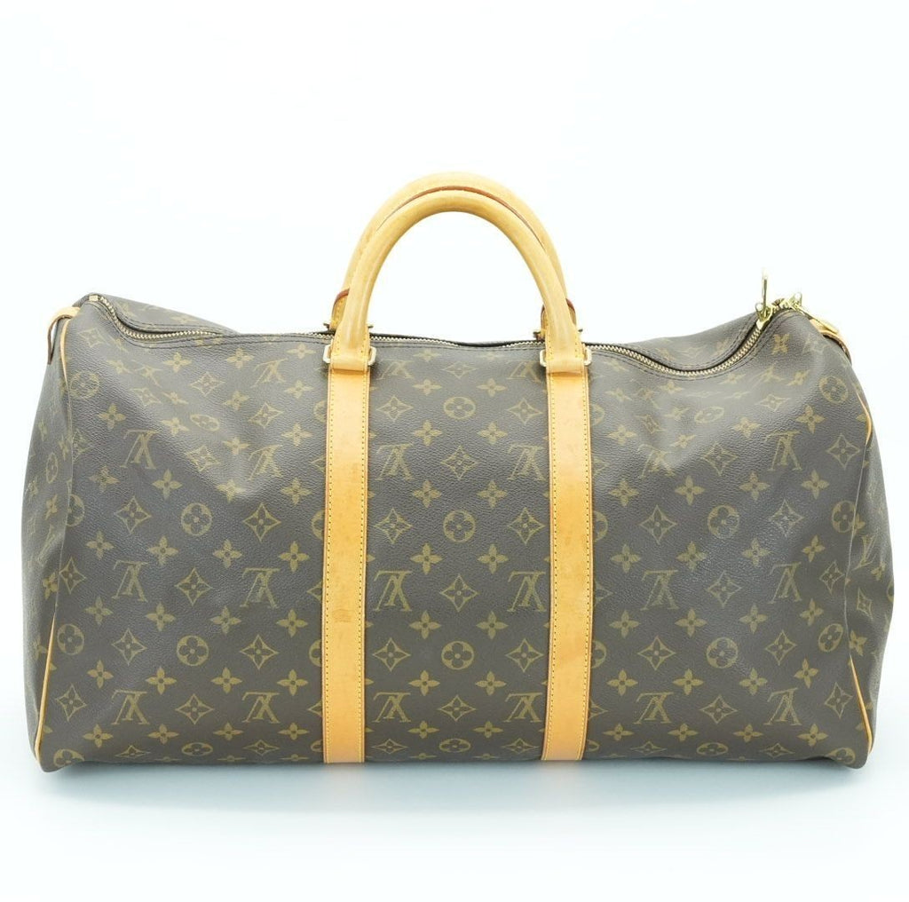 LOUIS VUITTON Keepall 50 M41426 Boston Bag Travel Bag Brown Large Capacity