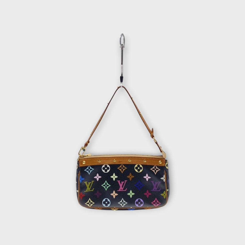 LOUIS VUITTON Monogram Multicolor Pochette Accessoire Accessory Pouch Handbag