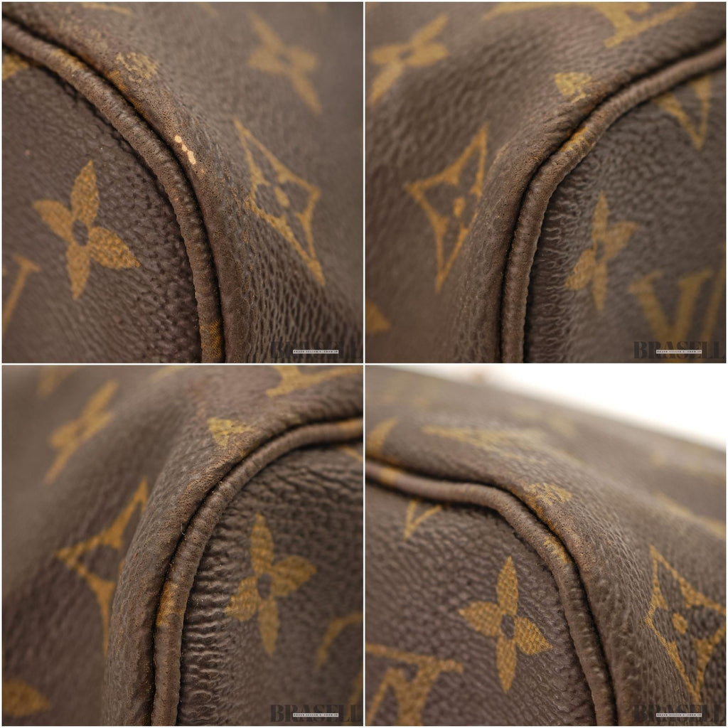 LOUIS VUITTON Neverfull MM Monogram Canvas Tote Bag M40156 France Made VI0078